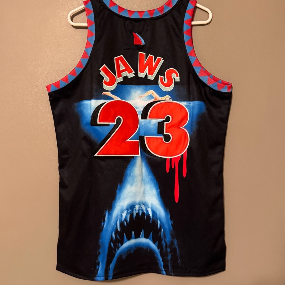 JAWS Amity Island Headgear Classics Premium Embroidered Graphic Jersey Men 2XL - Picture 3 of 5